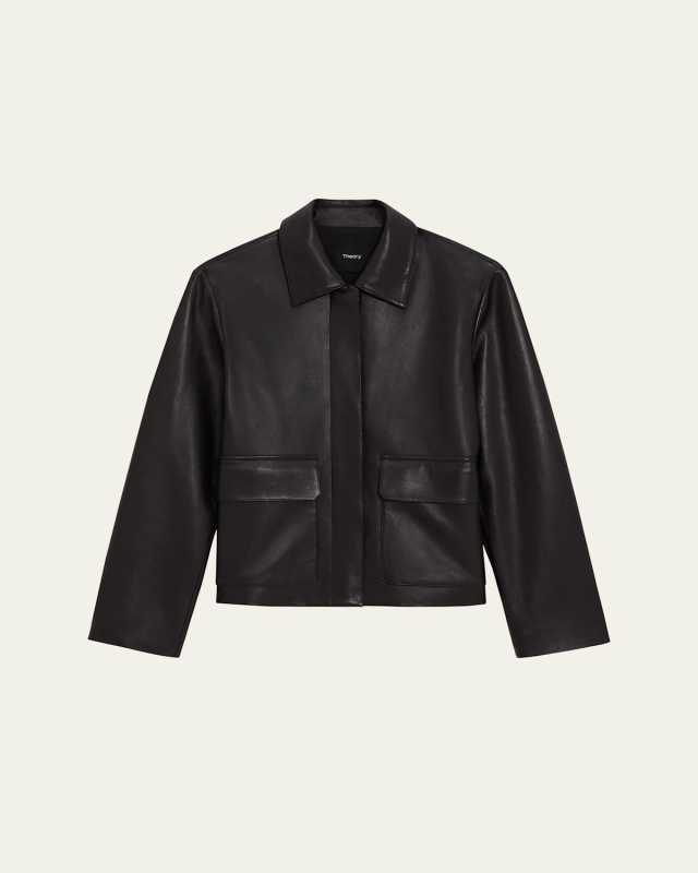 Boxy Leather Jacket